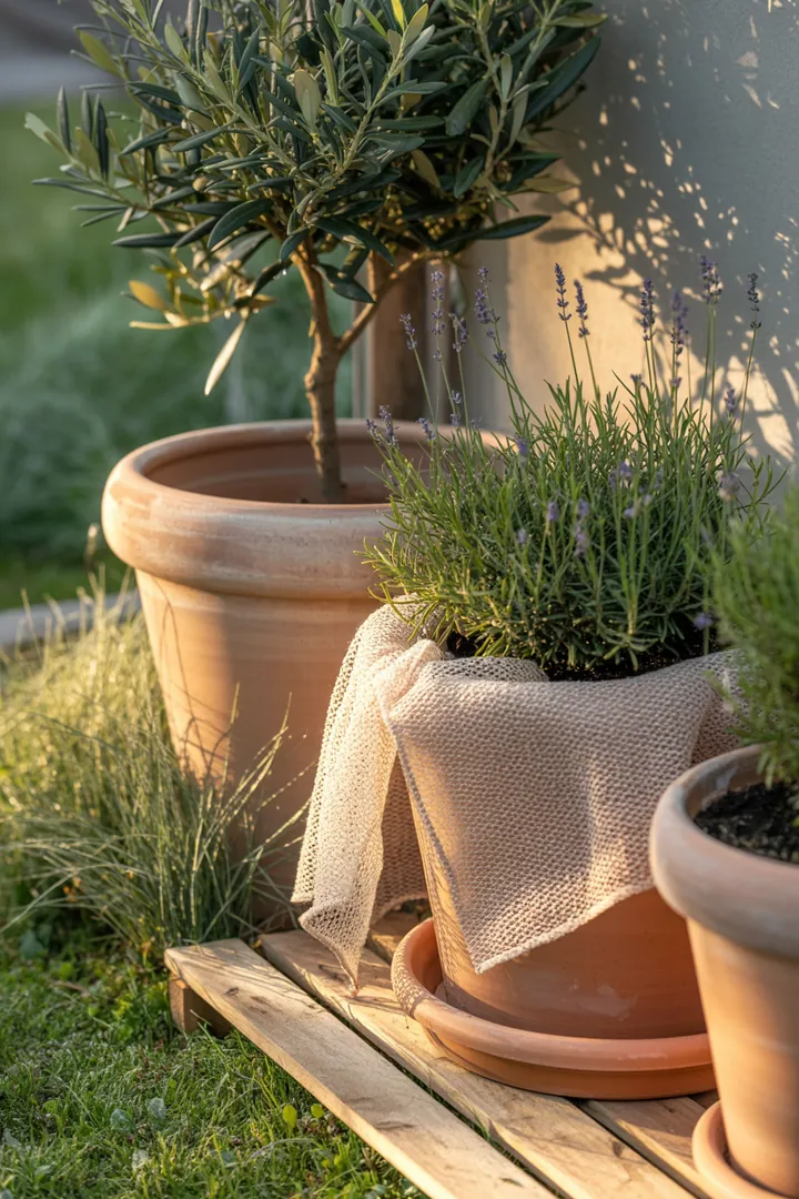 Elegante, hochwachsende Gräser in verschiedenen Grüntönen und mit dekorativen Blütenständen, die harmonisch in einem herbstlichen Gartenarrangement kombiniert sind.