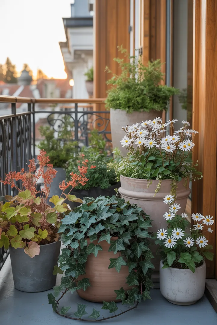 Bepflanzung mit immergrünen, formbaren Pflanzen und duftenden Blüten, die winterlich blühen und pflegeleicht sind. Ideal für kreative Gärten.