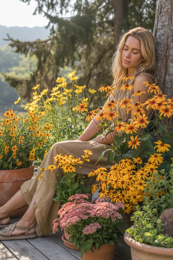 Bunte Blütenpracht mit aromatischen, robusten Pflanzen, die trockenheitsresistent sind und Bienen anziehen. Ideal für sonnige Gärten und pflegeleichte Landschaften.