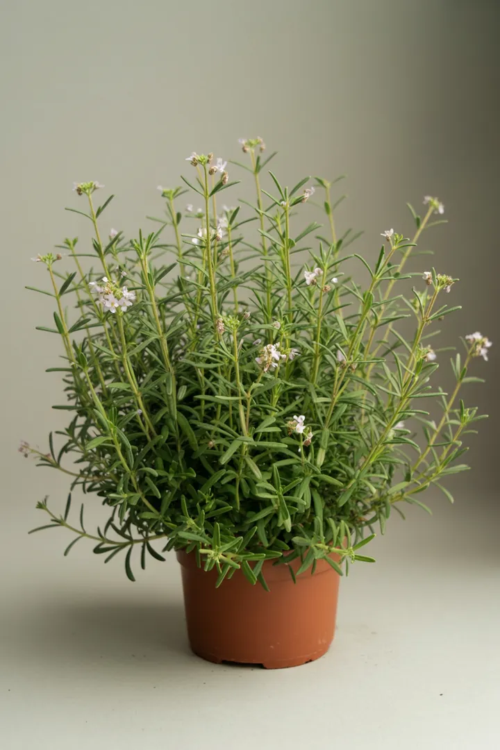 Bohnenkraut – für Balkon, Terrasse, Kübel, Hochbeet, Garten, Beet – Standort: Sonne – Wasserbedarf: wenig