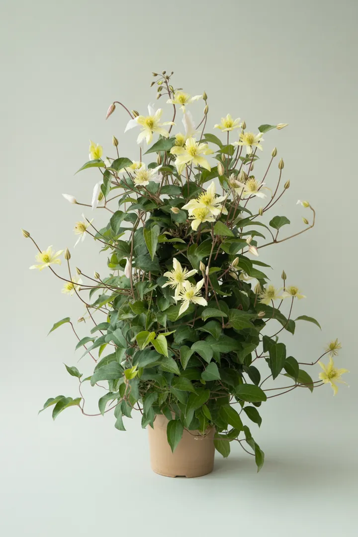 Clematis (sonnige Sorten) – für Kübel, Garten, Beet – Standort: Sonne – Wasserbedarf: mittel