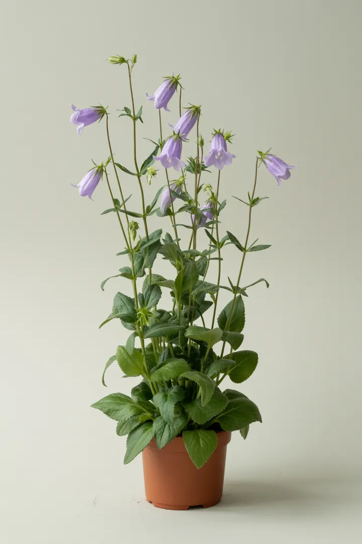 Glockenblume (einjährige Arten) – für Balkon, Terrasse, Kübel, Garten, Beet – Standort: Halbschatten – Wasserbedarf: mittel