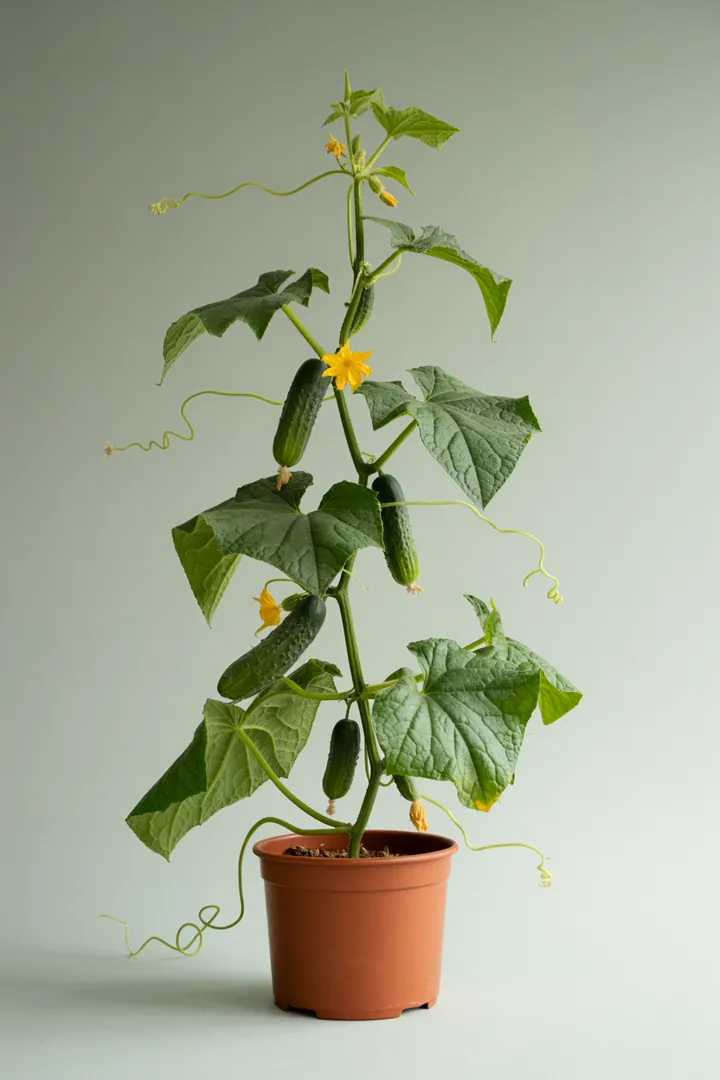 Gurke – für Balkon, Terrasse, Kübel, Hochbeet, Garten, Beet – Standort: Sonne – Wasserbedarf: hoch