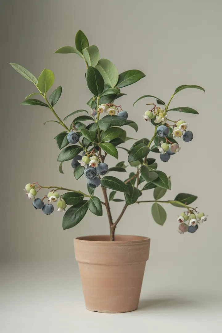 Heidelbeere (Kulturheidelbeere) – für Kübel, Garten, Beet – Standort: Sonne, Halbschatten – Wasserbedarf: mittel