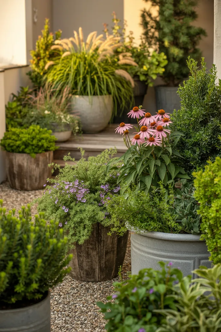 Ein dekorativer Pflanzbehälter auf einem praktischen Rollwagen, gefüllt mit nährstoffreicher Erde für langanhaltendes Pflanzenwachstum. Ideal für Balkon und Terrasse.